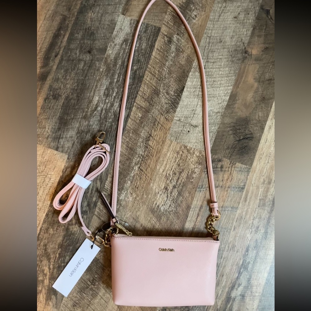 Calvin Klein Pink Minimalist Crossbody Bag